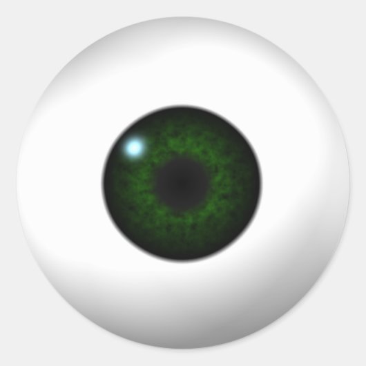 Sticker Rond oeil vert (Devant)