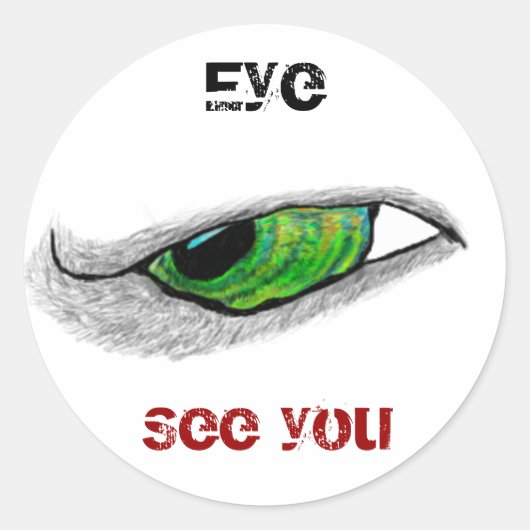 Sticker Rond Oeil, vois-toi (Devant)