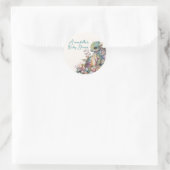 Sticker Rond Œuf de bébé dragon mignon (Sac)