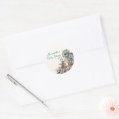 Sticker Rond Œuf de bébé dragon mignon (Enveloppe)