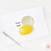 Sticker Rond OEuf de caille cassé (Enveloppe)