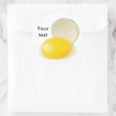 Sticker Rond OEuf de caille cassé (Sac)