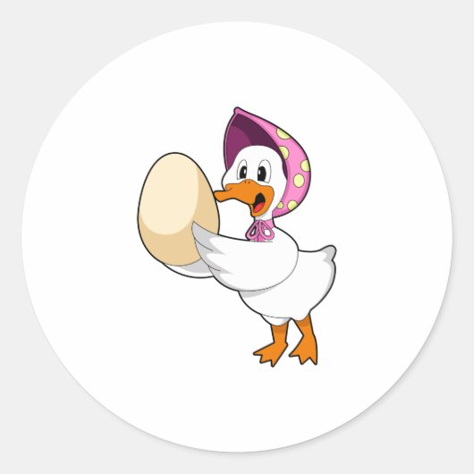 Sticker Rond Oeuf de canard (Devant)