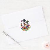 Sticker Rond Oeuf de Pâques (Enveloppe)
