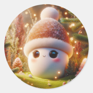 Sticker Rond Oeuf doux