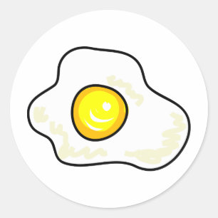 Sticker Rond Oeuf frit