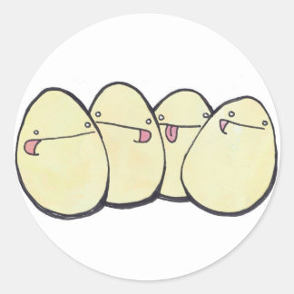 Sticker Rond oeufs
