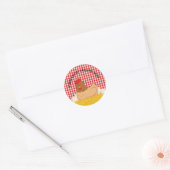 Sticker Rond OEufs biologiques frais de ferme (Enveloppe)