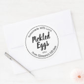 Sticker Rond OEufs chiches (Enveloppe)