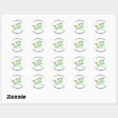 Sticker Rond Oeufs De Poulet Frais Libre Gamme Bio (Feuille)