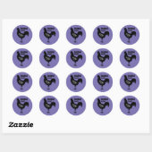 Sticker Rond Oeufs frais de ferme (Feuille)