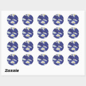 Sticker Rond Oeufs frits (Feuille)