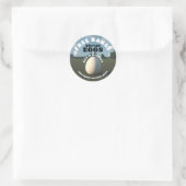 Sticker Rond OEufs Libres (Sac)