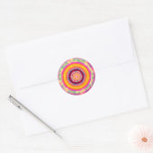 Sticker Rond Oeuvre Abstraite (Enveloppe)