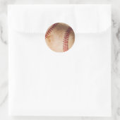 Sticker Rond Oeuvre De Baseball (Sac)