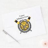 Sticker Rond OEuvre de l'UA, EST. 1993-2, Upper Arlington Crew (Enveloppe)