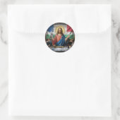 Sticker Rond Oeuvre représentant Jésus de la Dernière Cène (Sac)