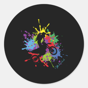 Sticker Rond Off Road 4X4 Dirtbike Splash