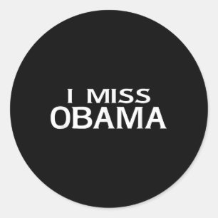 Sticker Rond Officielle Je Mlle Barack Obama T-Shirt- Hommes, F