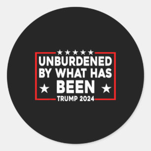 Sticker Rond Officiellement Déchargé Par Ce Qui A Été Trump 202