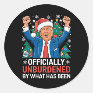 Sticker Rond Officiellement Inoccupé Par Ce Qui A Été Donald Tr