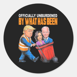 Sticker Rond Officiellement Inoccupé Par Ce Qui A Été Trump Gag