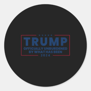 Sticker Rond Officiellement Inoccupé Par Ce Qui A Été Trump Vic