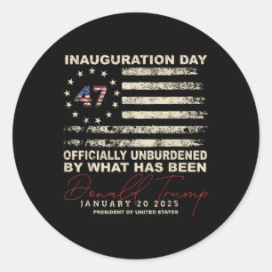 Sticker Rond Officiellement Inoccupé Par Ce Qui A Été Trump Vic