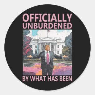 Sticker Rond Officiellement Inoccupé Par Ce Qui A Été Trump Vic