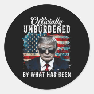 Sticker Rond Officiellement Inoccupé Par Ce Qui A Été Trump Vic
