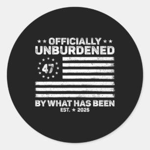Sticker Rond Officiellement Inoccupé Par Ce Qui A Été Trump Vic