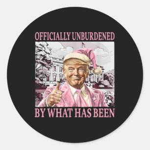 Sticker Rond Officiellement Inoccupé Par Ce Qui A Été Trump Vic
