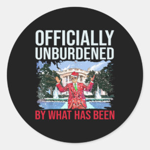 Sticker Rond Officiellement Inoccupé Par Ce Qui A Été Trump Vic