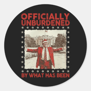 Sticker Rond Officiellement Inoccupé Par Ce Qui A Été Trump Vic
