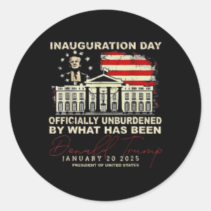 Sticker Rond Officiellement Inoccupé Par Ce Qui A Été Trump Vic