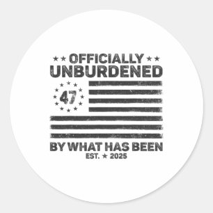 Sticker Rond Officiellement Inoccupé Par Ce Qui A Été Trump Vic