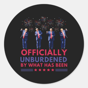 Sticker Rond Officiellement Inoccupé Par Ce Qui A Été Trump Vic