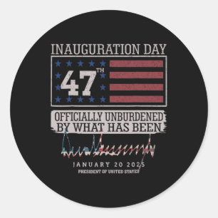 Sticker Rond Officiellement Inoccupé Par Ce Qui A Été Trump Vic