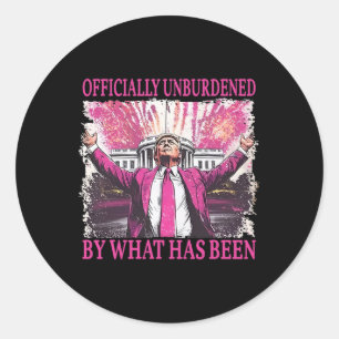 Sticker Rond Officiellement Inoccupé Par Ce Qui A Été Trump Vic
