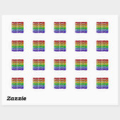 Sticker Rond Officier de police Rainbow (Feuille)