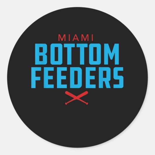 Sticker Rond Offre de base-ball de Miami (Devant)