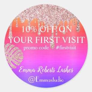 Sticker Rond Offre d'offre de vente à rabais