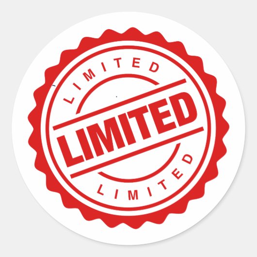 Sticker Rond Offre limitée (Devant)