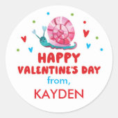 Sticker Rond Offre personnalisée de la Saint-Valentin (Devant)