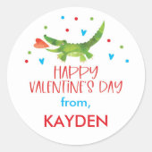 Sticker Rond Offre personnalisée de la Saint-Valentin (Devant)