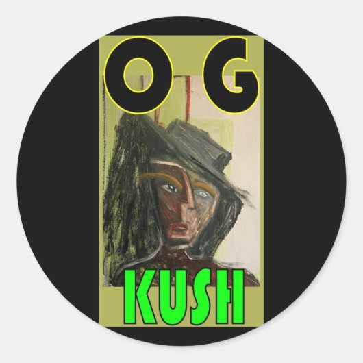 STICKER ROND OG KUSH (Devant)