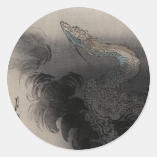 Sticker Rond Ogata Gekko - Dragon se levant aux cieux