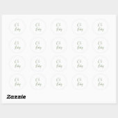 Sticker Rond Oh Baby Enveloppe (Feuille)