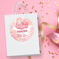 Oh bébé rose whimsical baby shower de nuage en fav