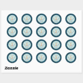 Sticker Rond Oh Boy! Bébé Girafe Fête de Naissance (Feuille)